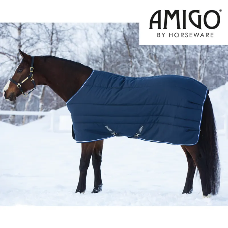Horseware Amigo Vari-Layer Heavy Stable Rug - Navy/Blue/Strong Blue/Black