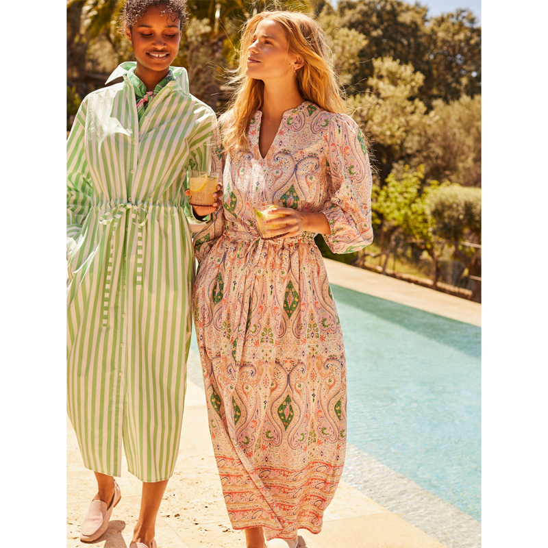 Joules Anais Ladies Printed Maxi Dress - Paisley-8