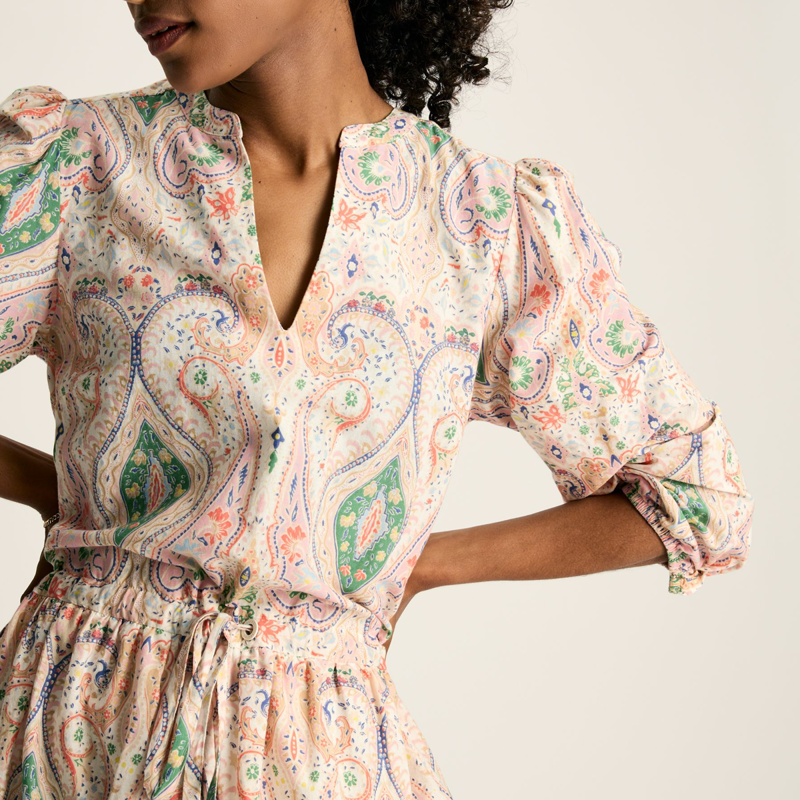 Joules Anais Ladies Printed Maxi Dress - Paisley-5