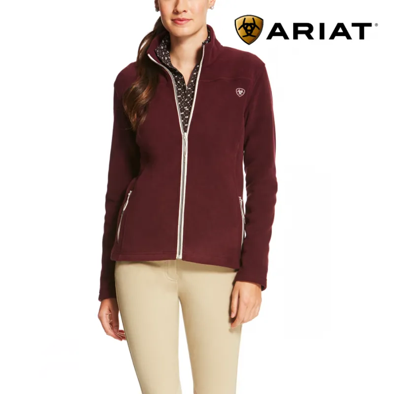 Ariat Ladies Basis Full Zip Top - Malbec