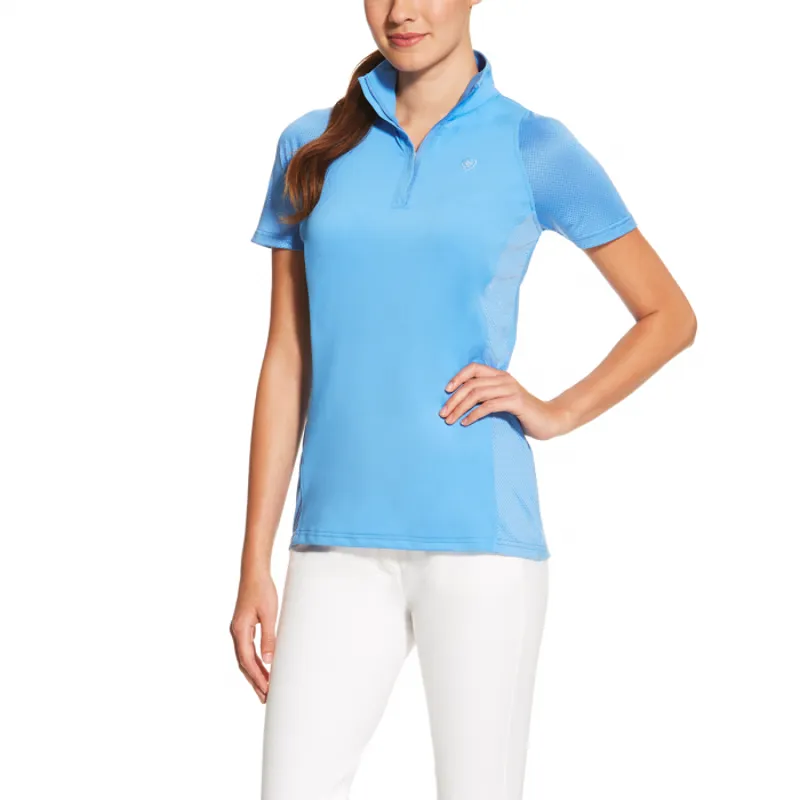 Ariat Cambria Ladies 1/4 Zip Top - Dutch Blue