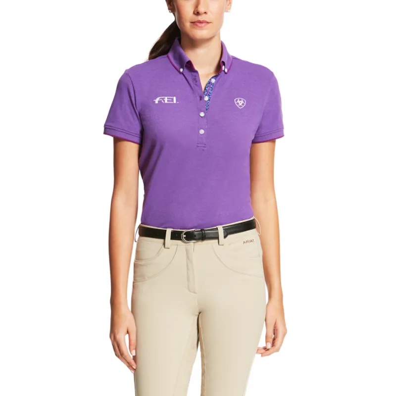 Ariat Ladies FEI Polo Shirt - Purple Heather