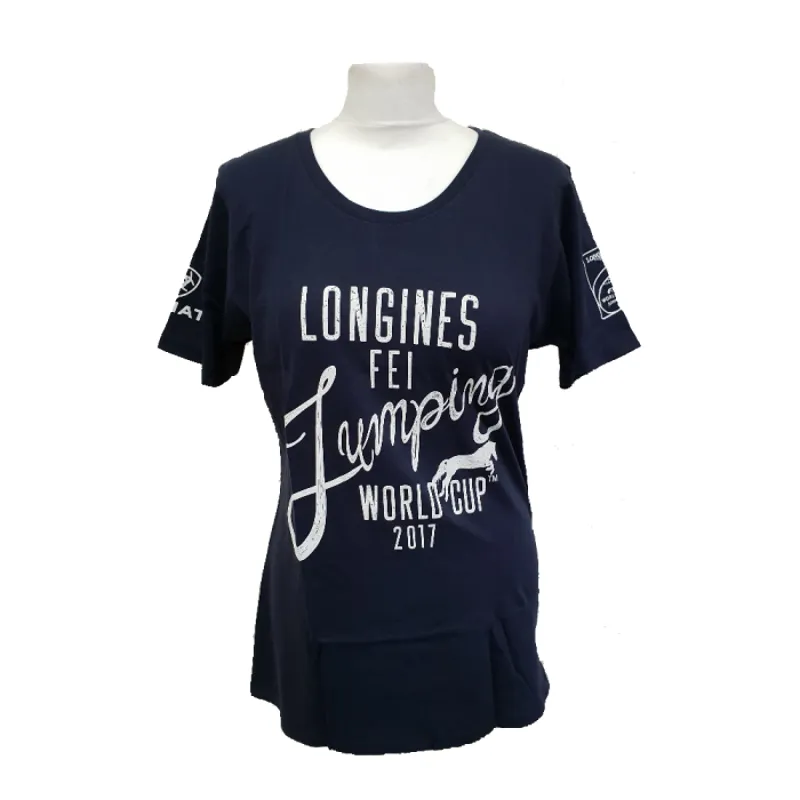 Ariat Ladies FEI Poster Design Graphic T-Shirt - Navy
