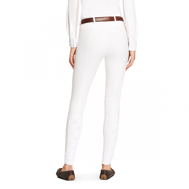 Ariat Heritage Elite Ladies Low Rise Knee Patch Breeches - White-1
