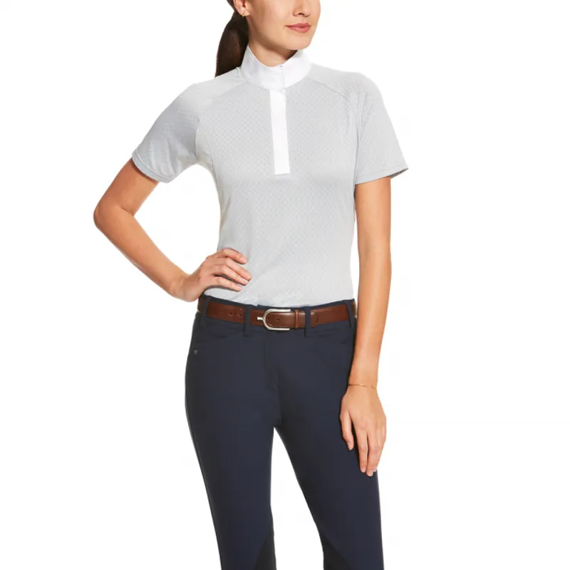 Ariat Hex Showstopper Liberty Ladies Show Top - Silver Grey