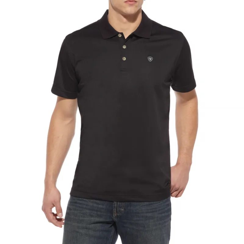 Ariat Mens Tek Polo Shirt - Black