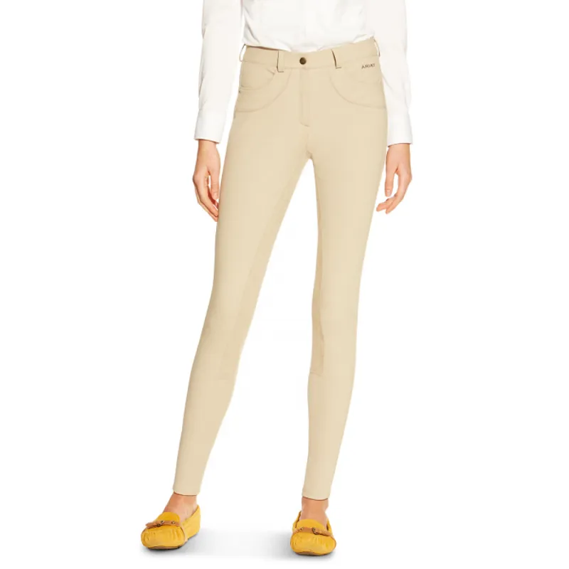 Ariat Ladies Olympia FZ Reg Rise Full Seat Breeches - Tan