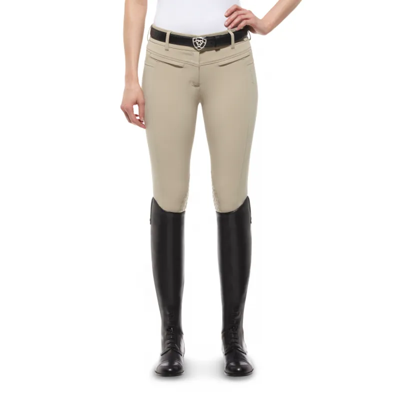 Ariat Triumph Ladies Silicone Knee Patch Breeches - Tan
