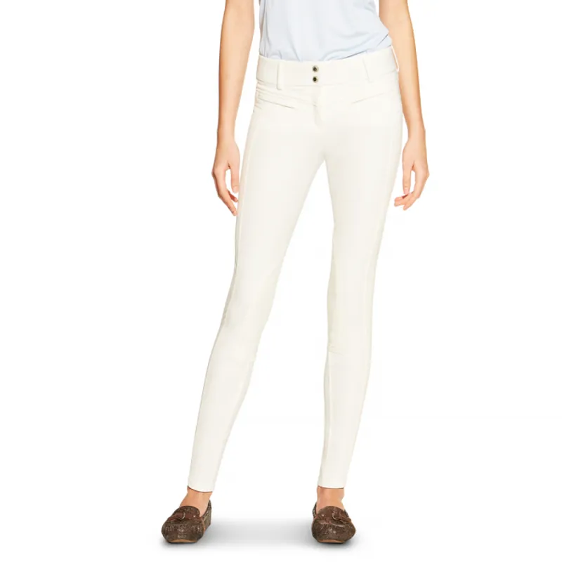 Ariat Triumph Ladies Silicone Knee Patch Breeches - White
