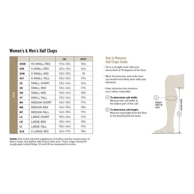 Ariat Oxford Half Chaps - Black-1