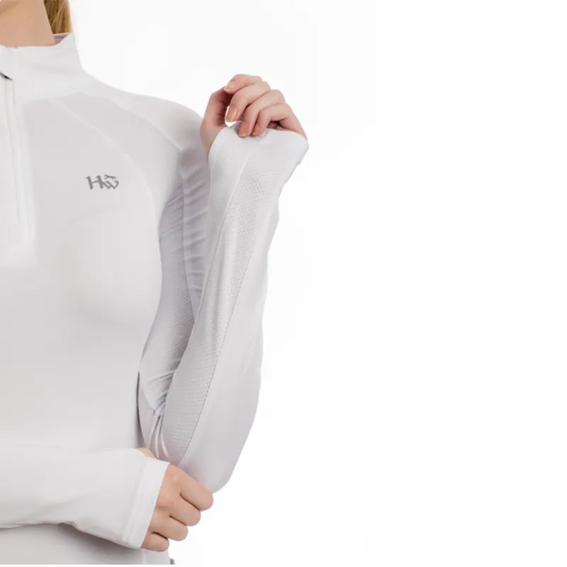 Horseware Aveen Tech Long Sleeve Top - White-3