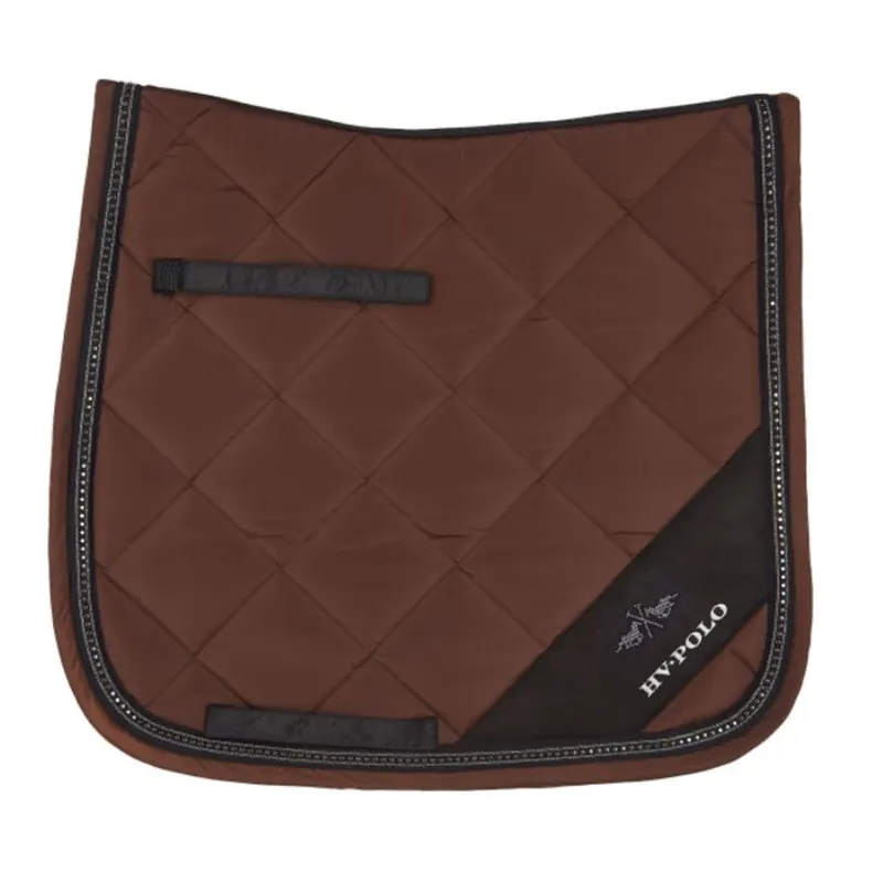 HV Polo Avery Dressage Saddlepad - Dark Brown - Full
