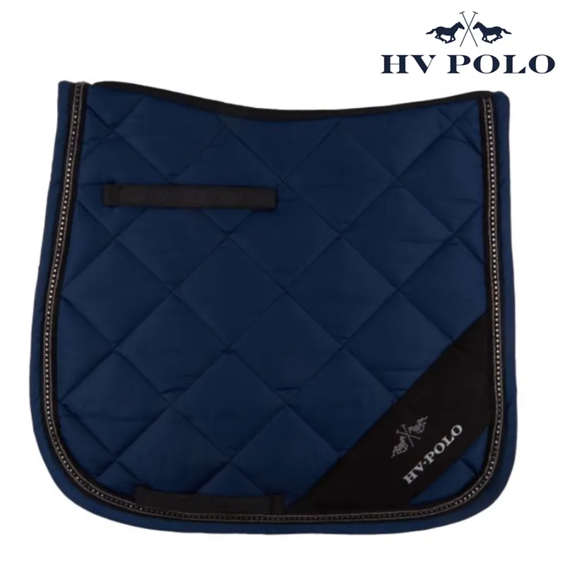 HV Polo Avery Saddlepad Dressage Cut Full Size - Navy