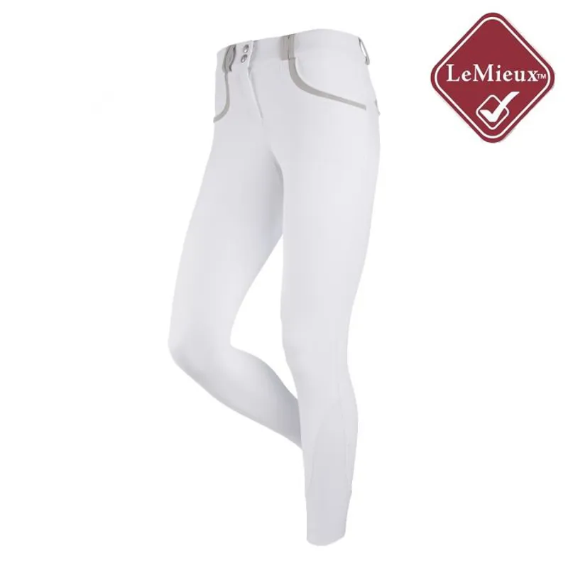 My LeMieux Amara Full Seat Breeches - White/Grey