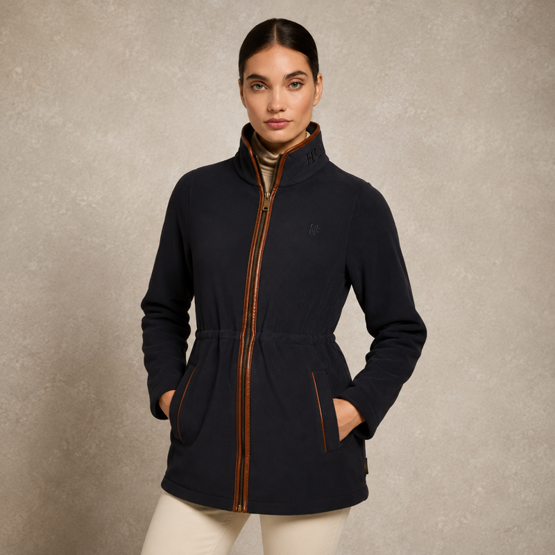 Holland Cooper Country Longline Fleece - Ink Navy