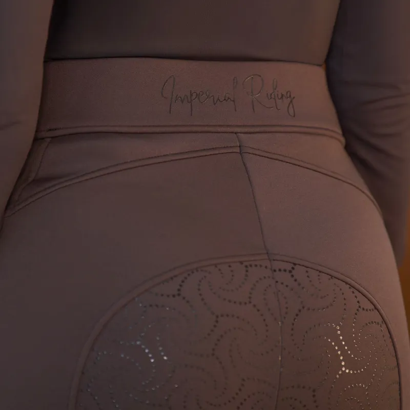 Imperial Riding Ladies Teddy Full Grip Tights - Chocolate-6