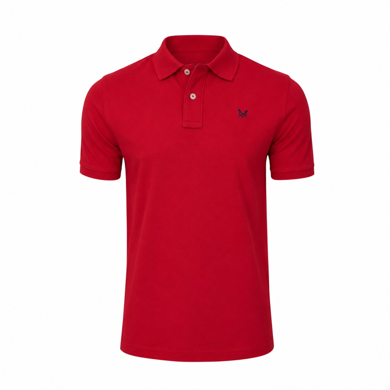 Crew Clothing Men's Classic Pique Polo - Crimson