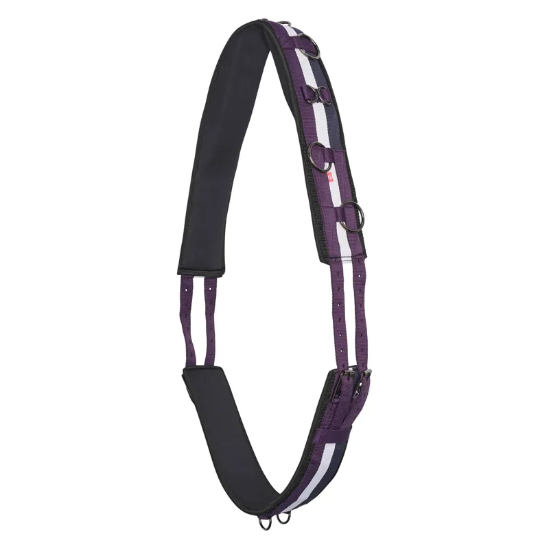 Imperial Riding Deluxe Extra Lunging Girth - Black Berry/White/Navy