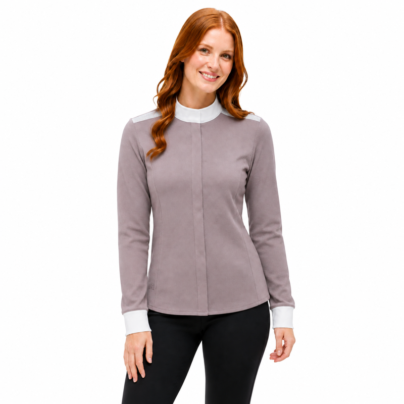 Horseware AA Clean Cool Fresh Ladies Competition Shirt - Antique Plum