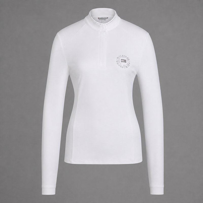 Tommy Hilfiger Women's Taylor Rhinestone Show Shirt - Optic White-2