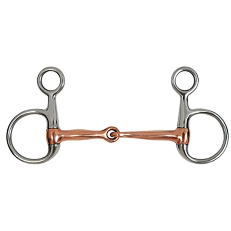 JHL Pro Steel Copper-M Hanging Cheek Eggbutt Snaffle