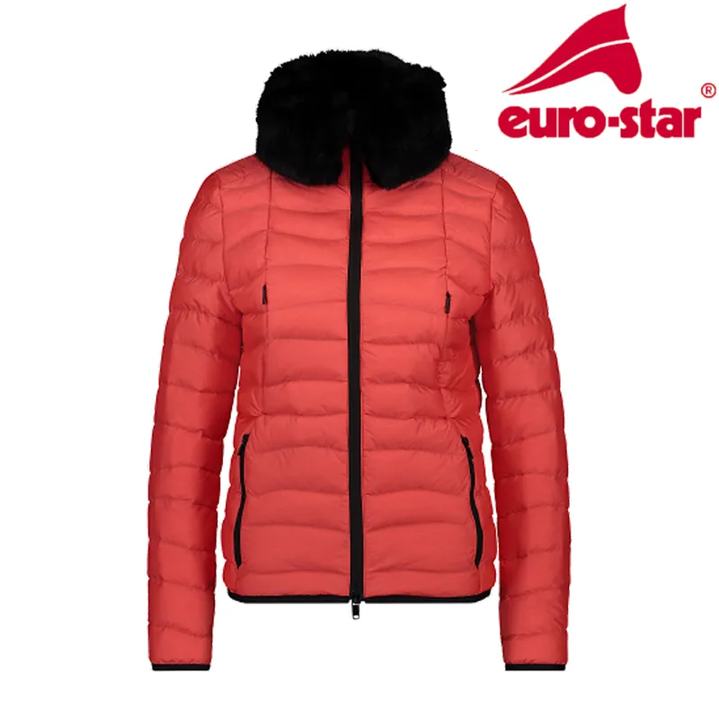 Euro-Star Amelia Fur Puff Jacket - Bittersweet