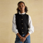 Joules Ladies Holly Button Through Knitted Vest - Black
