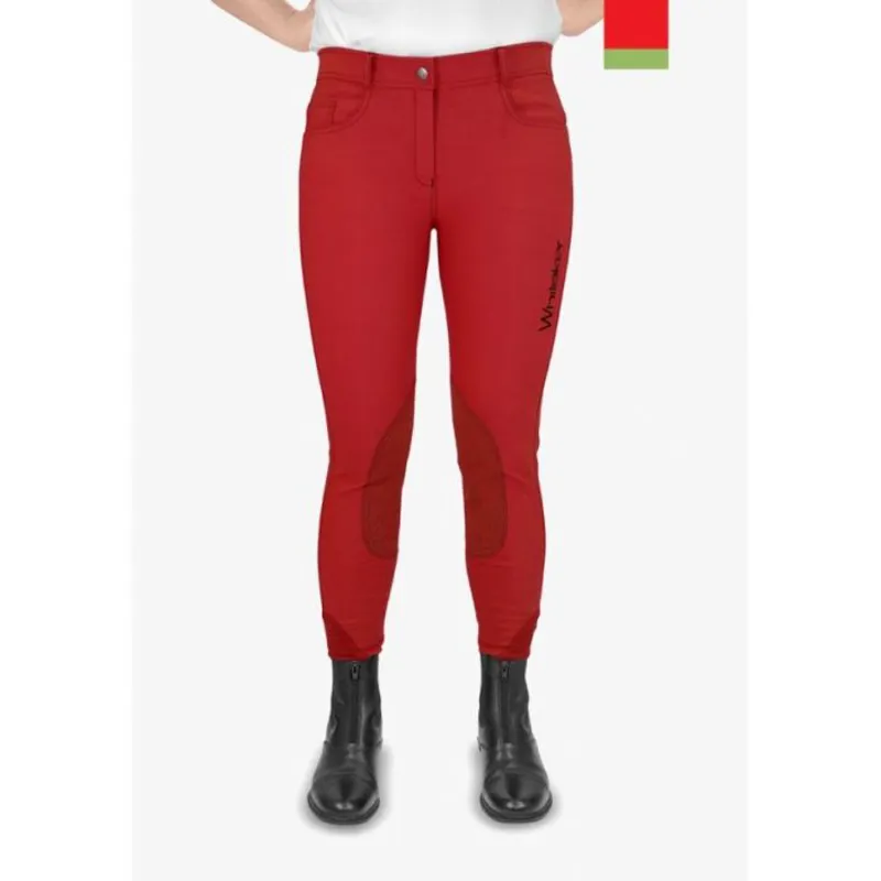 John Whitaker Blackshaw Self Seat Ladies Breeches - Red-1