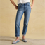 Joules Ladies Slim Straight Jeans - Mid Blue