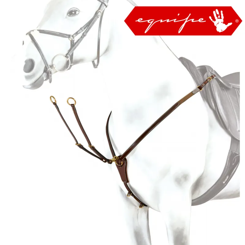 Equipe Emporio Elastic Breastplate - Brown/Gold