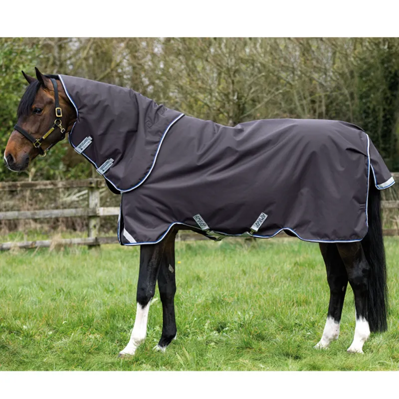 Horseware Amigo Bravo 12 Plus Medium Turnout Rug with Disc Closure - Excalibur/Silver