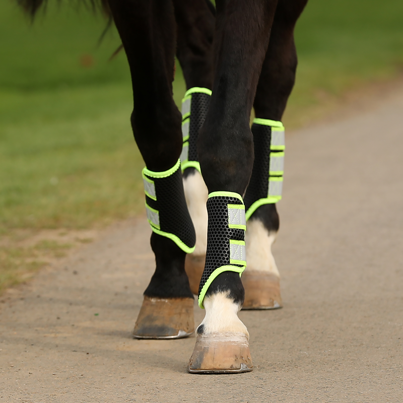 Equilibrium Tri-Zone Brushing Boots - Fluorescent Yellow-3