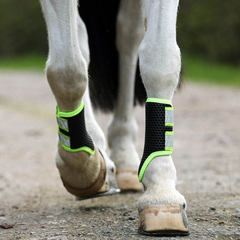 Equilibrium Tri-Zone Brushing Boots - Fluorescent Yellow-2