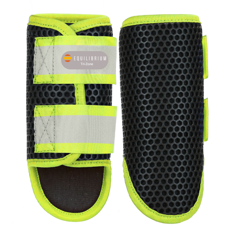 Equilibrium Tri-Zone Brushing Boots - Fluorescent Yellow-1