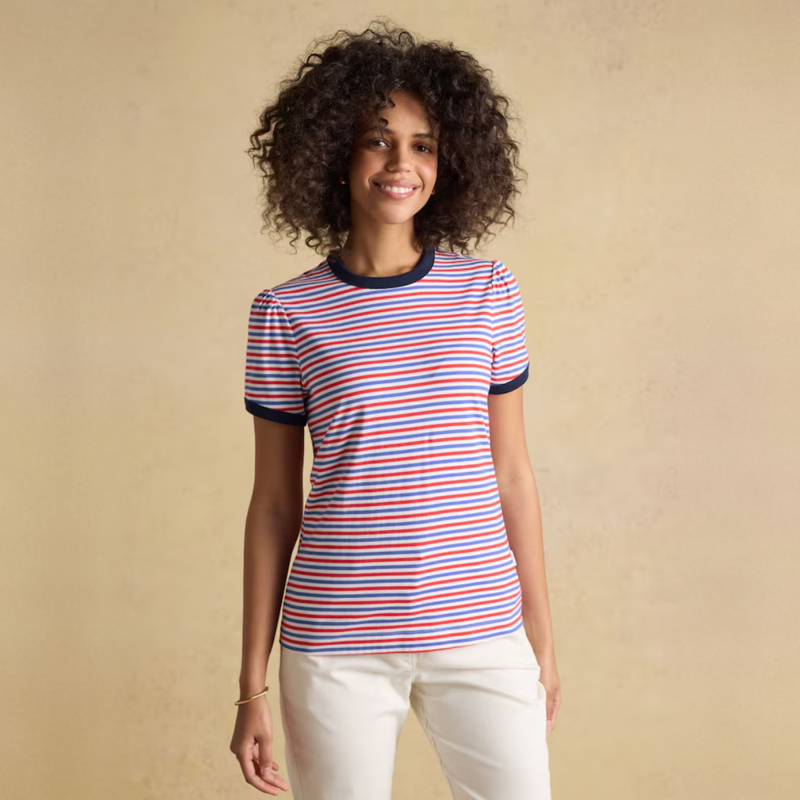 Joules Ladies Erin T-Shirt - London Bus Stripe