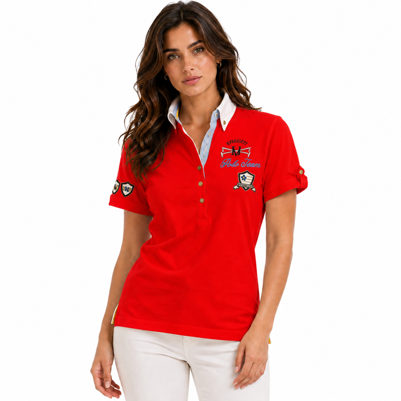 HV Polo Maiden Polo Shirt - Coral