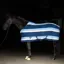 Imperial Riding Stripe Fleece Rug - Navy