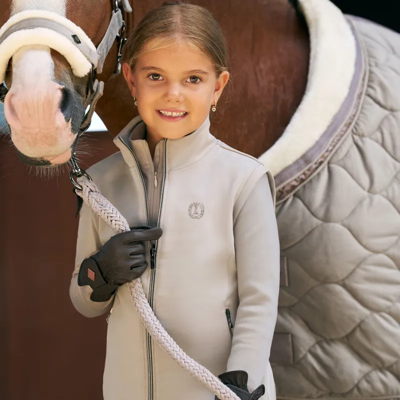 Imperial Riding Kids Cybil Bodywarmer - Taupe-2