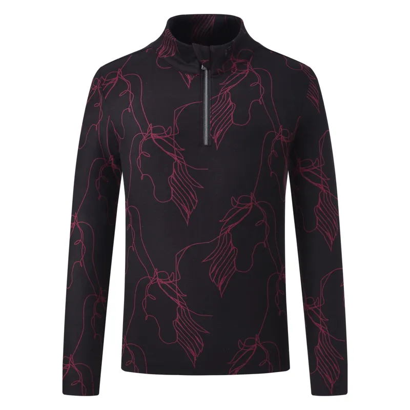 Imperial Riding Kids Lana Top - Dark Mauve-1