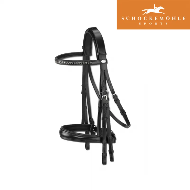 Schockemohle Cadillac Weymouth Double Bridle - Espresso/Gold