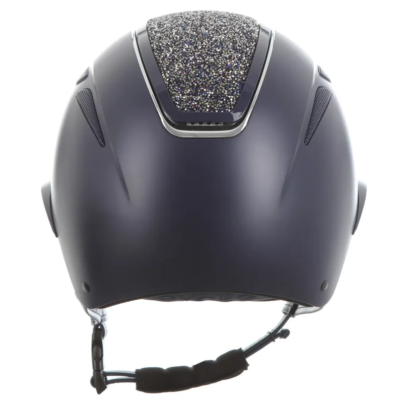 Evoke Callisto MIPS Wide Peak Riding Hat - Navy/Navy Crystal-3