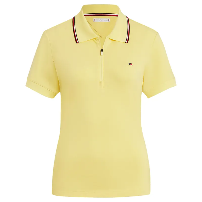 Tommy Hilfiger Women's Camden Zip Polo Shirt - Citron Ella