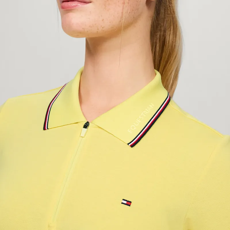 Tommy Hilfiger Women's Camden Zip Polo Shirt - Citron Ella-4