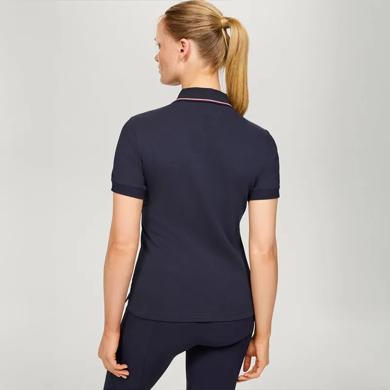 Tommy Hilfiger Women's Camden Zip Polo Shirt - Desert Sky-3
