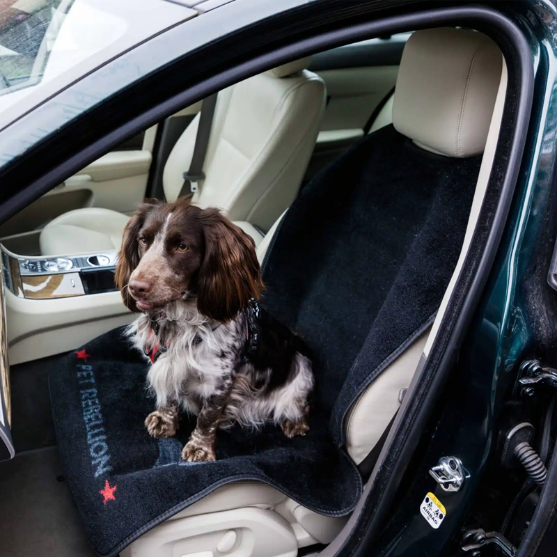 Pet Rebellion Car Seat Carpet - Black-1