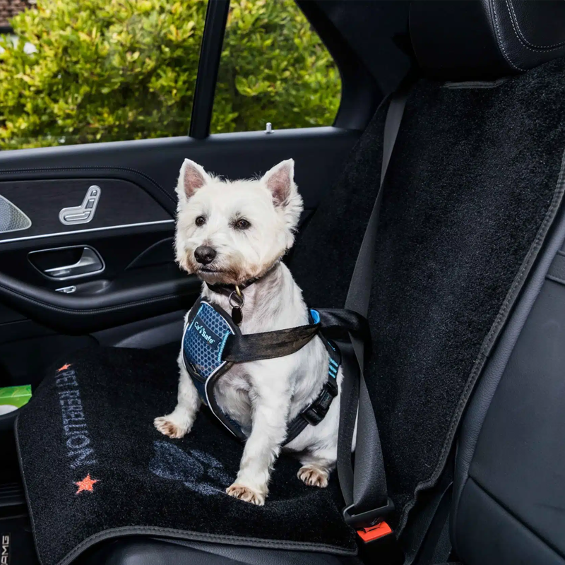 Pet Rebellion Car Seat Carpet - Black-2