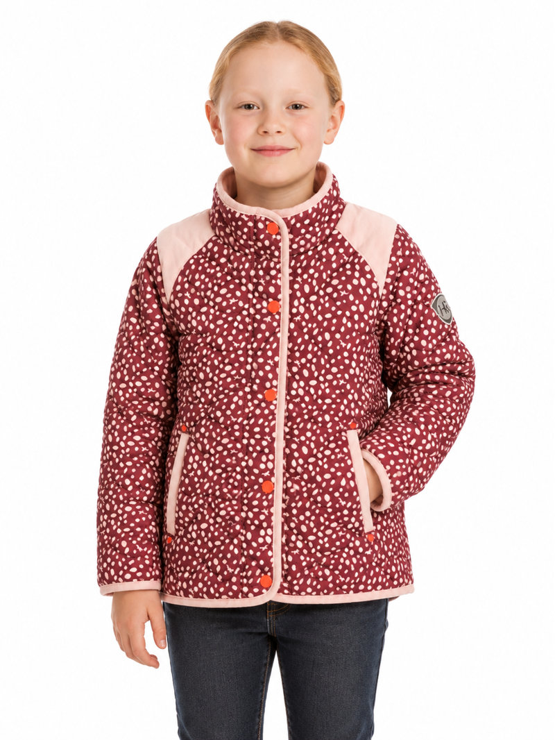 Horseware Kids Horse Print Jacket - Wine
