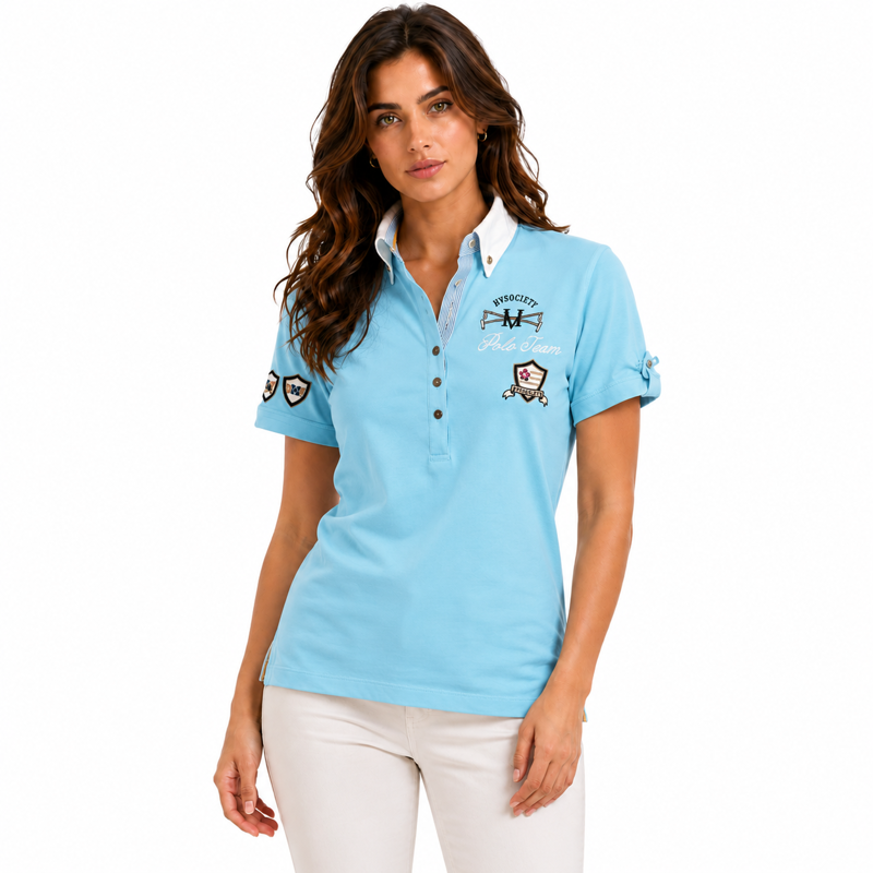 HV Polo Maiden Polo Shirt - Soft Blue