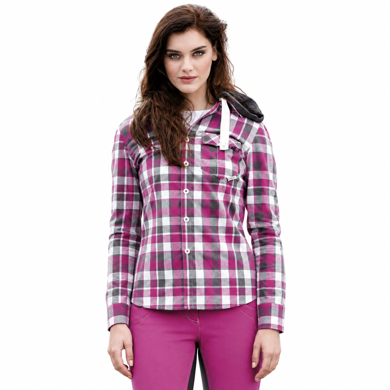 Horseware Ena Check Shirt - Fuchsia