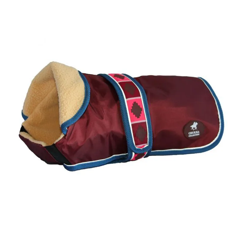 Chukka Dog Rug Coat - Pink/Brown/Champagne Stripe